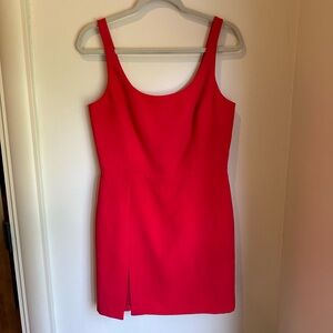 Amanda Uprichard Red Sleeveless Mini Dress